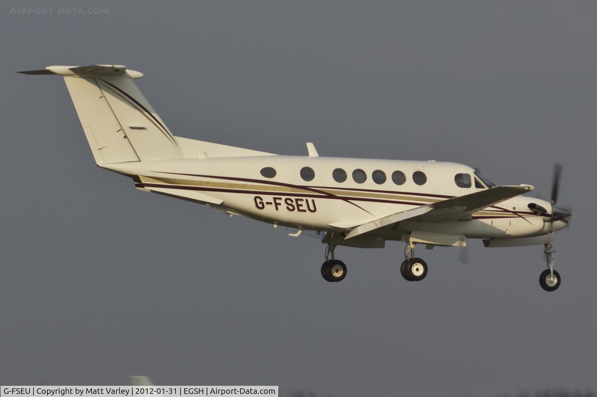 G-FSEU, 1978 Beech B200 Super King Air King Air C/N BB-331, Performing a touch and go at EGSH