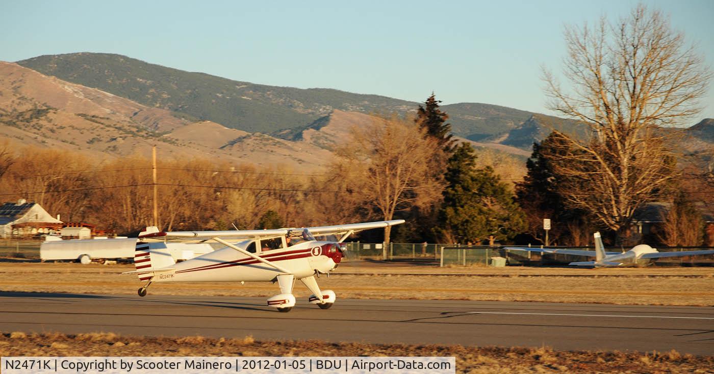 N2471K, 1947 Luscombe 8E Silvaire C/N 5198, Scooter Mainero Leaving for FL from CO