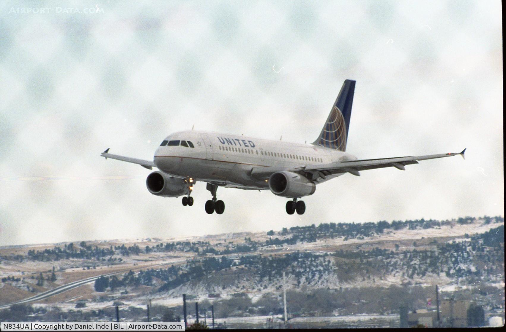 N834UA, 2001 Airbus A319-131 C/N 1420, United Airbus A-319 @ BIL