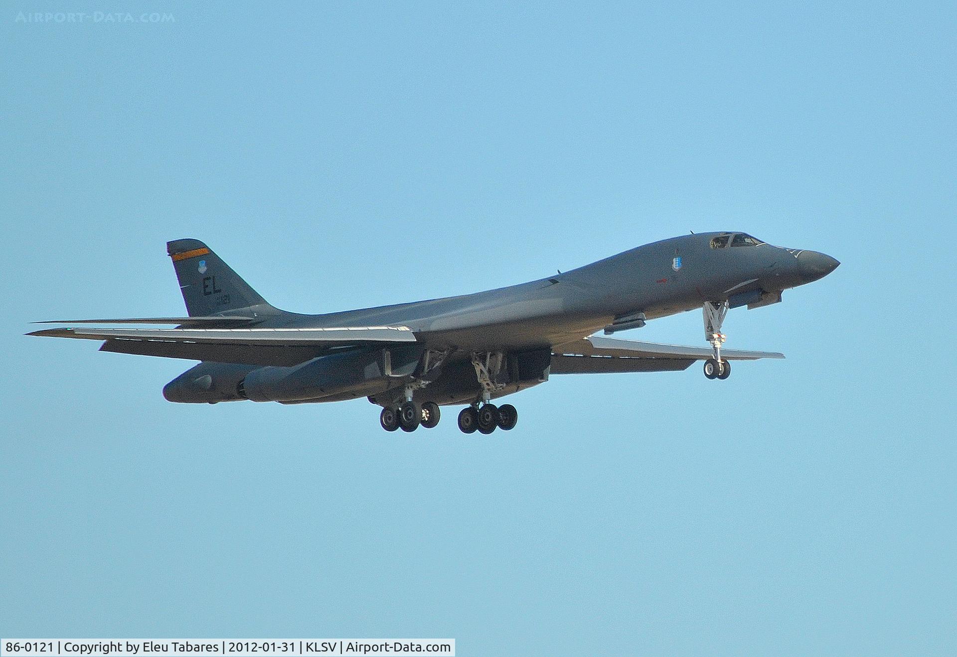 86-0121, 1986 Rockwell B-1B Lancer C/N 81, Taken during Red Flag Exercise at Nellis Air Force Base, Nevada.