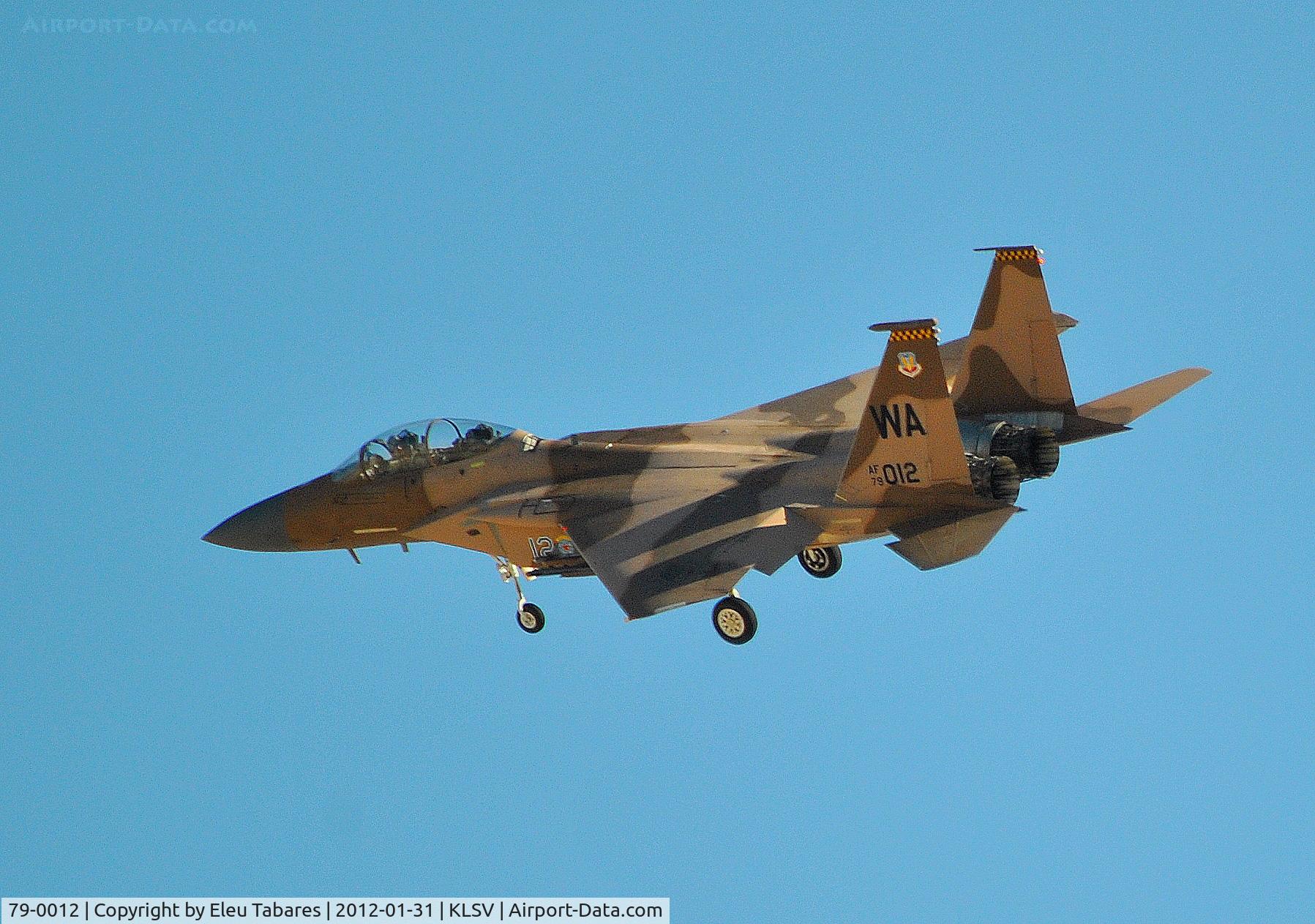79-0012, 1979 McDonnell Douglas F-15D Eagle C/N 0609/D023, Taken during Red Flag Exercise at Nellis Air Force Base, Nevada.