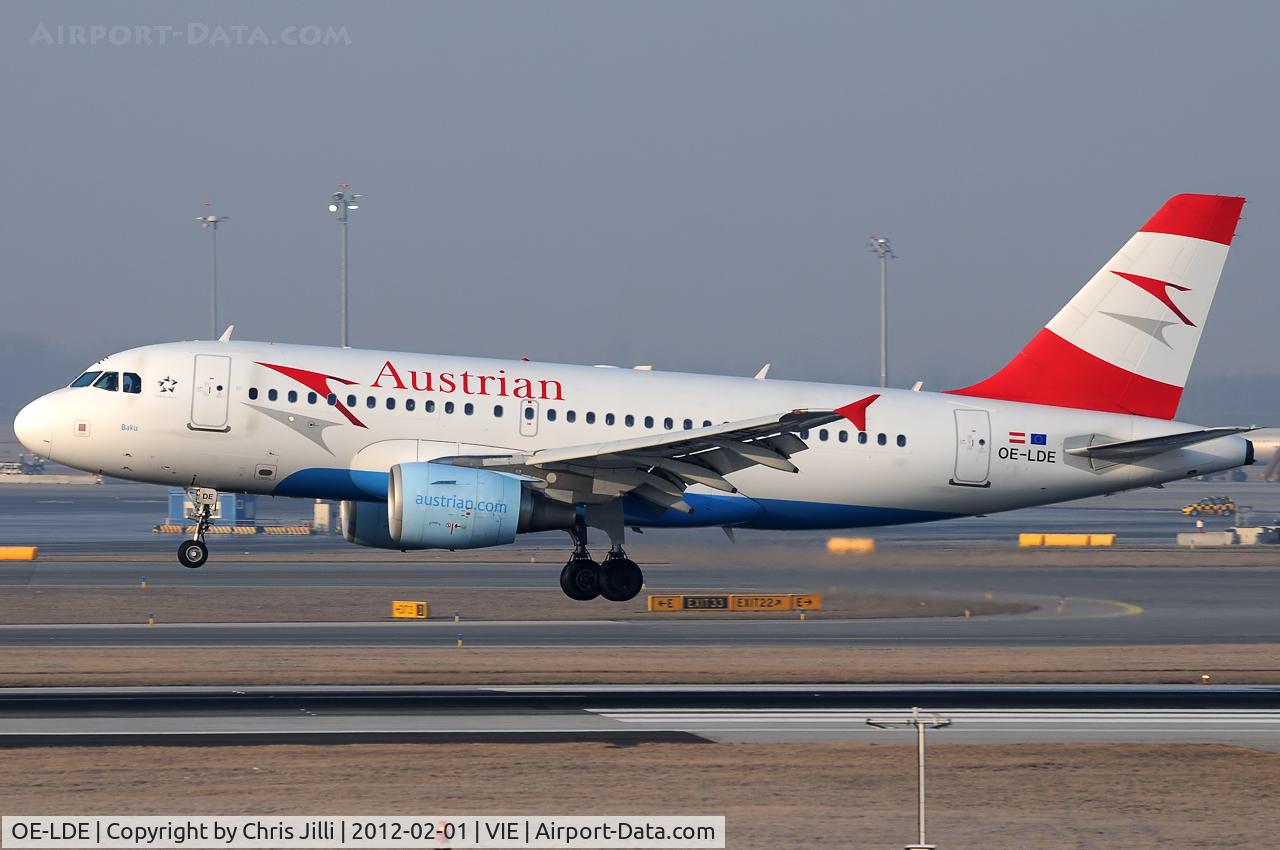 OE-LDE, 2005 Airbus A319-112 C/N 2494, Austrian Airlines