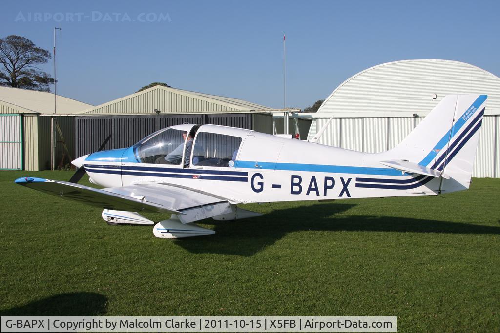 G-BAPX, 1972 Robin DR-400-160 Chevalier C/N 789, Robin DR-400-160 at Fishburn Airfield, October 2011.