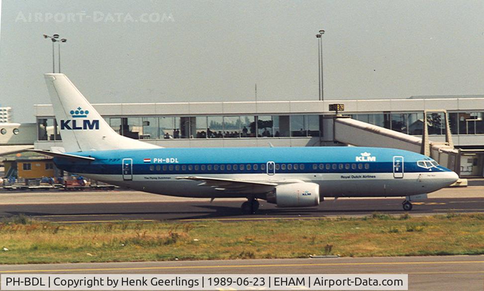 PH-BDL, 1987 Boeing 737-306 C/N 23546, KLM