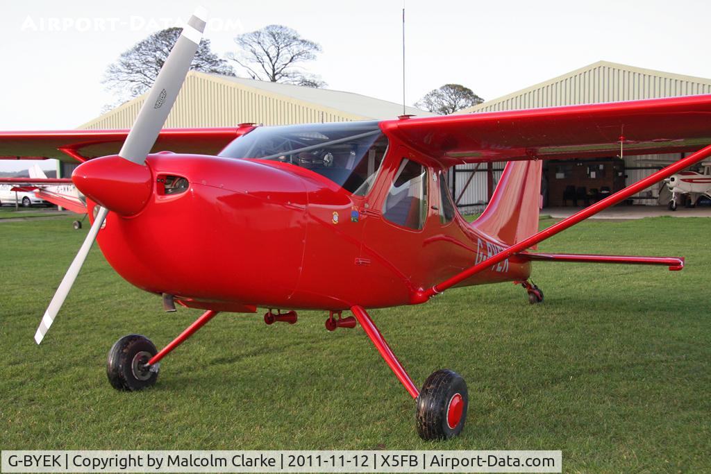 G-BYEK, 2000 Stoddard-Hamilton GlaStar GS-1 C/N PFA 295-13087, Stoddard Hamilton GlaStar GS-1 at Fishburn Airfield, UK, November 2011.