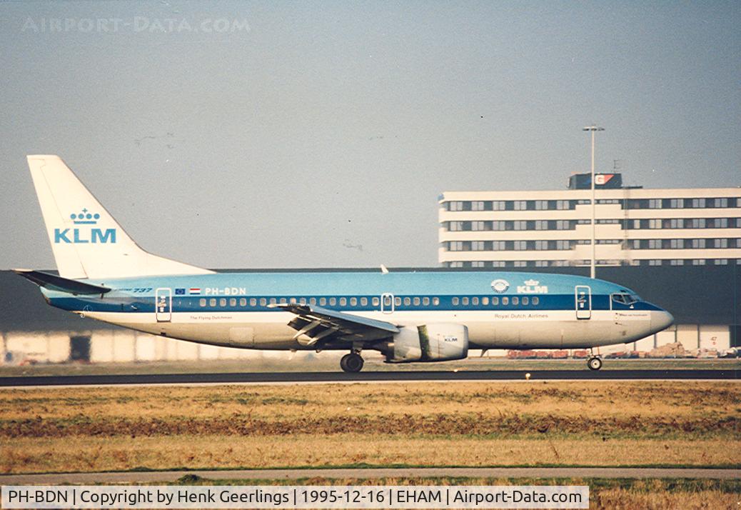 PH-BDN, 1988 Boeing 737-306 C/N 24261, KLM , old colour scheme