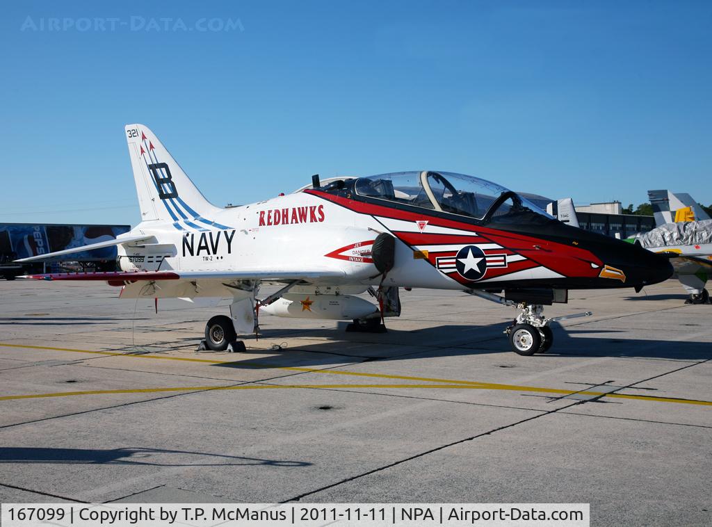167099, Boeing T-45C Goshawk C/N C131, Displaying the markings of TW-2 parked on the ramp at NPA