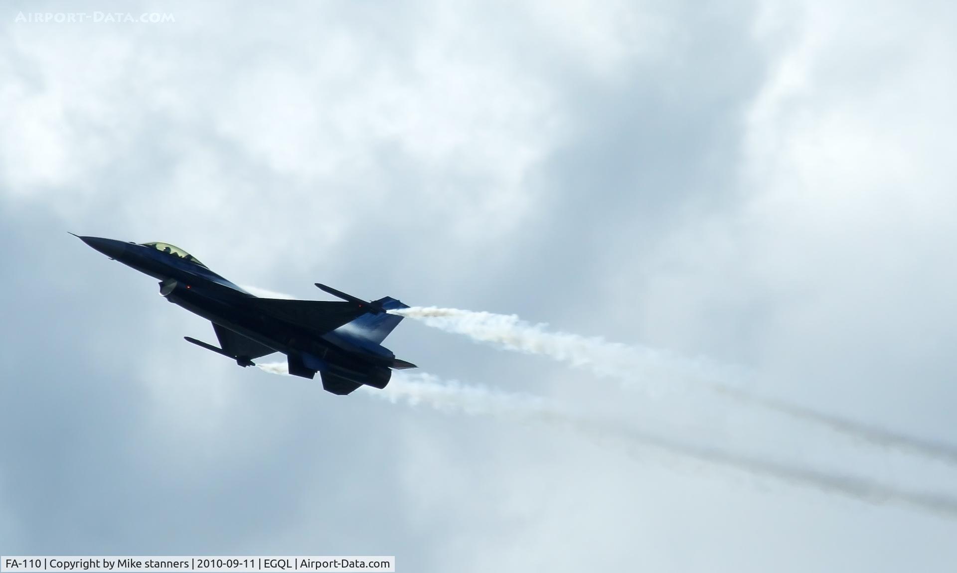FA-110, SABCA F-16AM Fighting Falcon C/N 6H-110, High alpha pass
