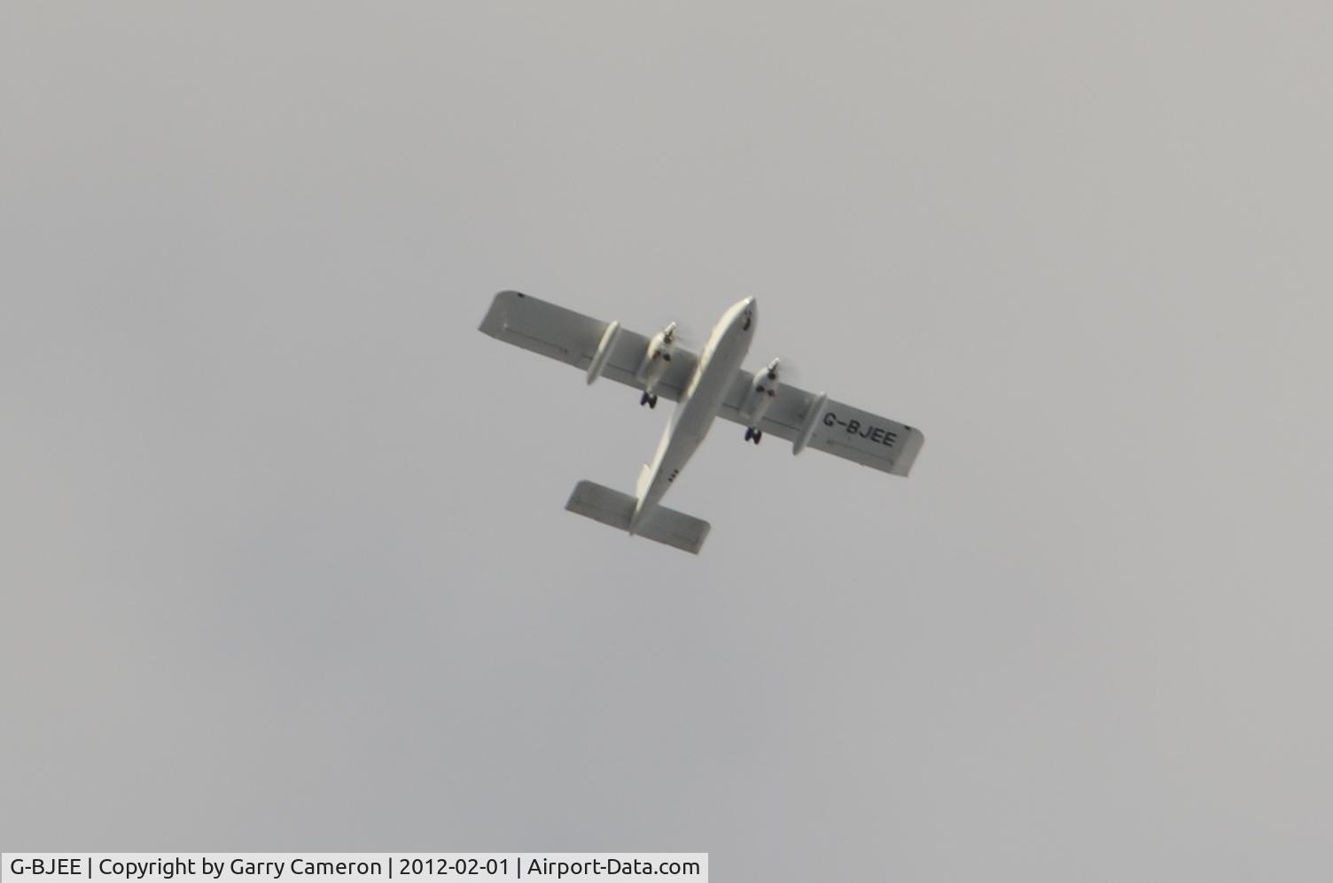 G-BJEE, 1981 Pilatus Britten-Norman BN-2T Turbine Islander C/N 2120, Flying above moffat on 1/2/12