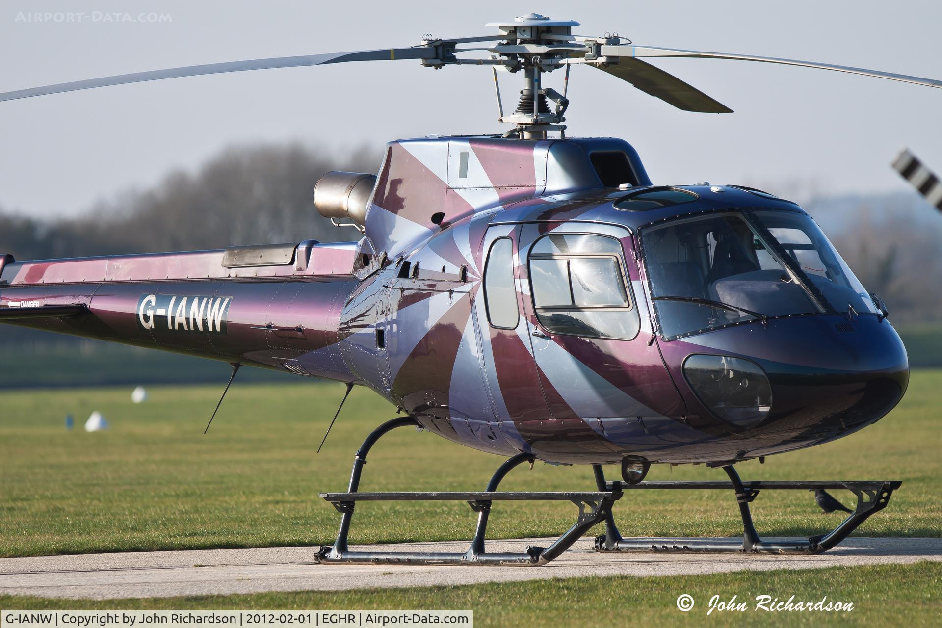 G-IANW, 2000 Eurocopter AS-350B-3 Ecureuil Ecureuil C/N 3447, On the Heli pad at Goodwood