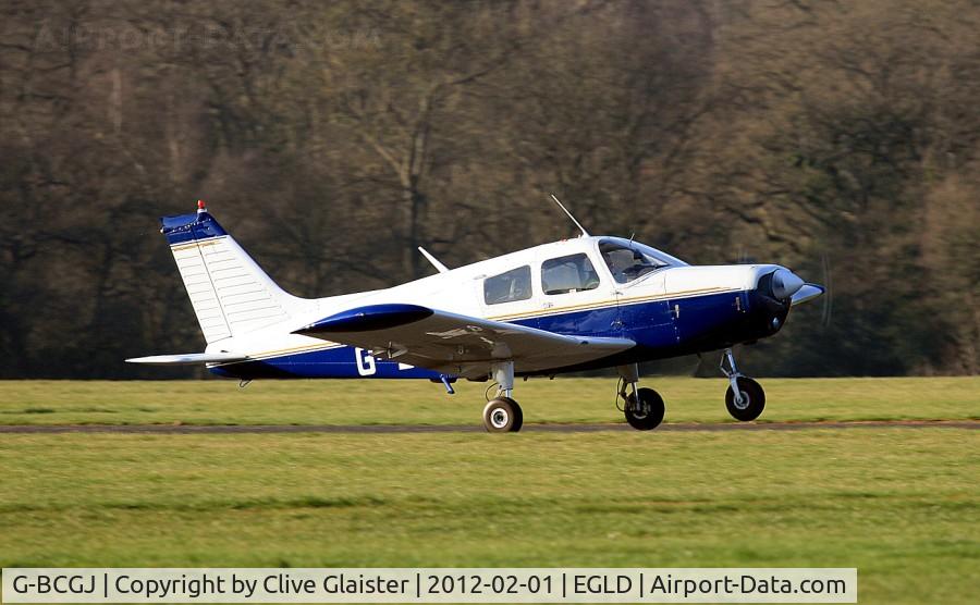 G-BCGJ, 1974 Piper PA-28-140 Cherokee Cruiser C/N 28-7425286, Originally; C.S.E. (Aircraft Services) Ltd (10.6.1974)
Currently; Demero Ltd & Transcourt Ltd (16.9.2005)