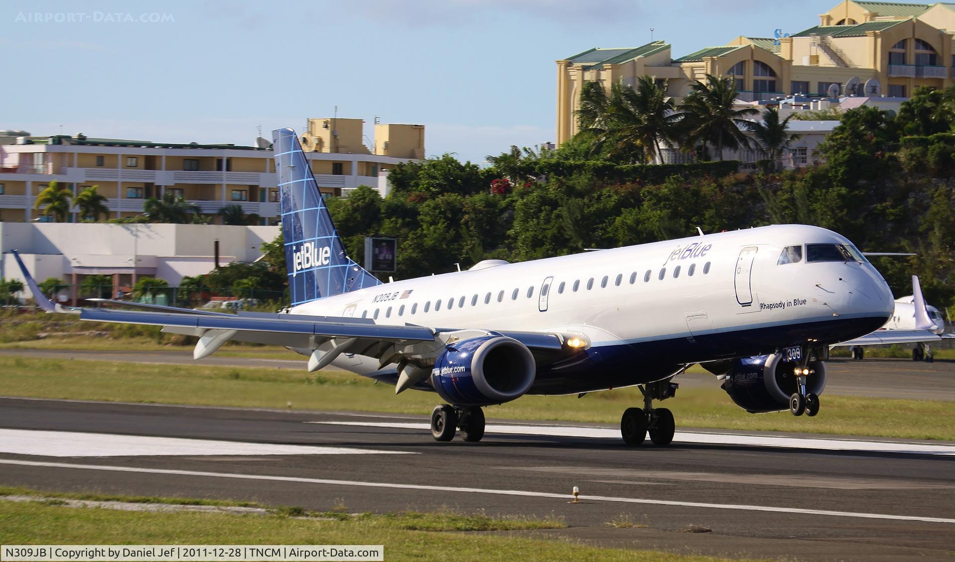 N309JB, Embraer ERJ-190-100 IGW 190AR C/N 19000289, N309JB