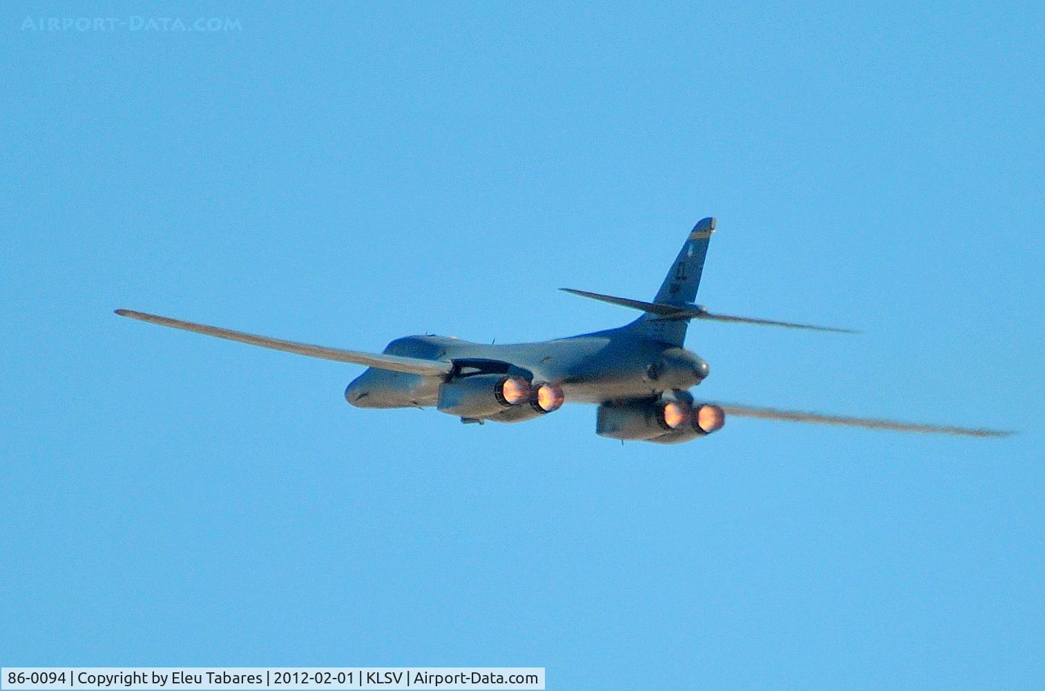 86-0094, 1986 Rockwell B-1B Lancer C/N 54, Taken during Red Flag Exercise at Nellis Air Force Base, Nevada.