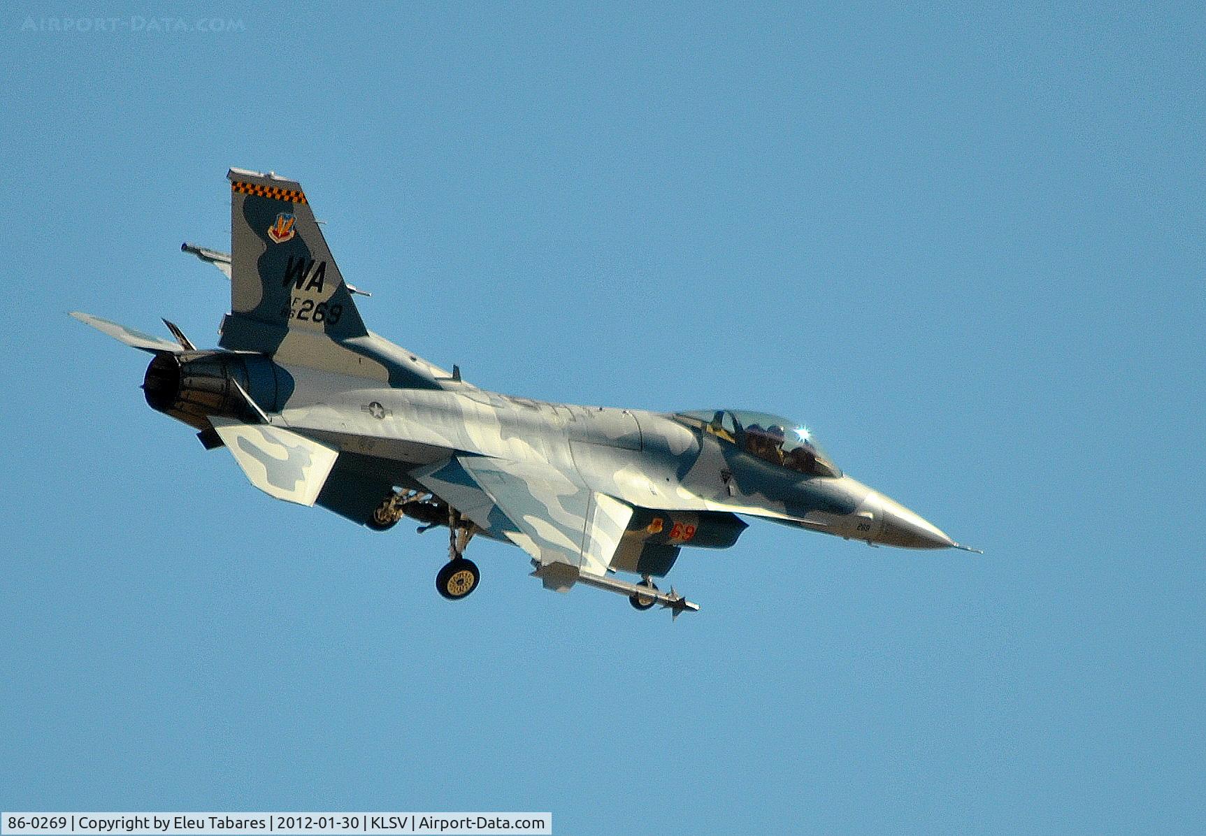 86-0269, General Dynamics F-16C Fighting Falcon C/N 5C-375, Taken during Red Flag Exercise at Nellis Air Force Base, Nevada.