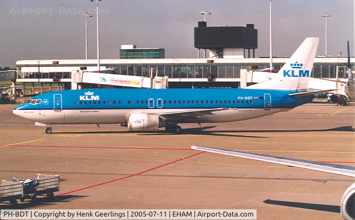 PH-BDT, 1989 Boeing 737-406 C/N 24530, KLM at Schiphol Airport