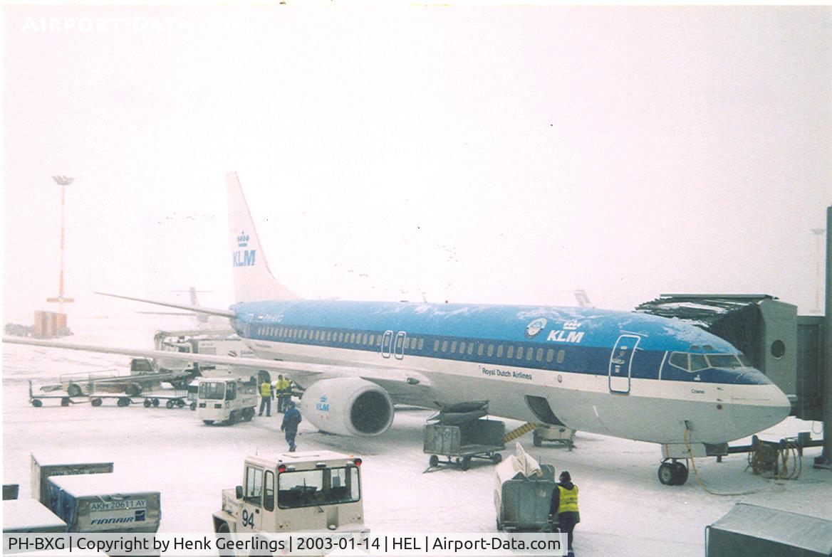 PH-BXG, 2000 Boeing 737-8K2 C/N 30357, KLM , Winter in Helsinki , Jan 2003