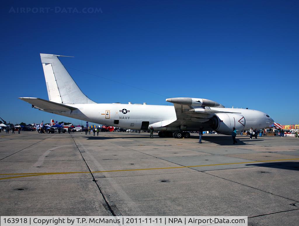 163918, 1988 Boeing E-6B Mercury C/N 23891, A/C assigned to VQ-4, on display at the Blue Angels homecoming , NAS Pensacola, FL.