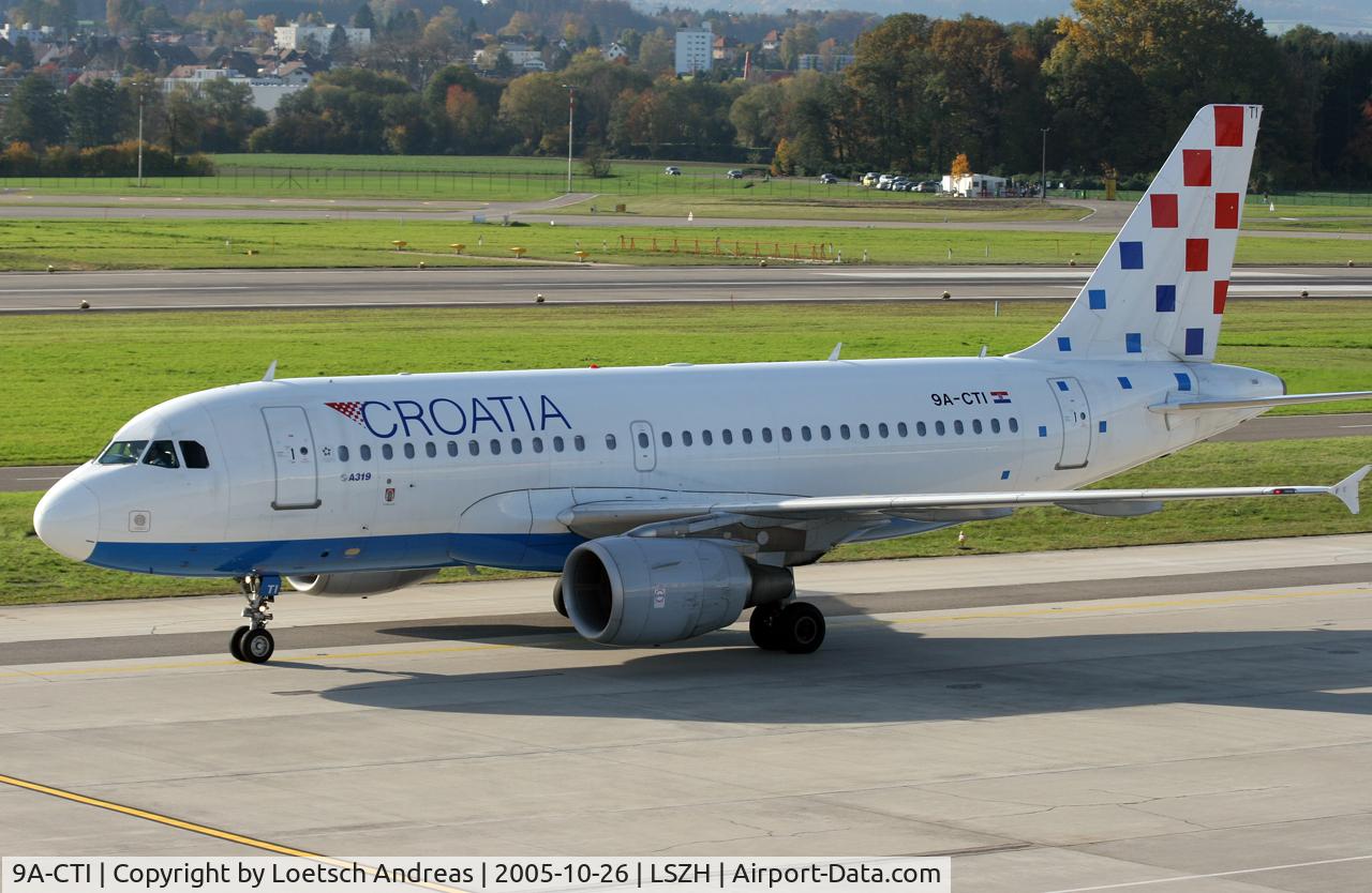9A-CTI, 1999 Airbus A319-112 C/N 1029, croatian airbus
