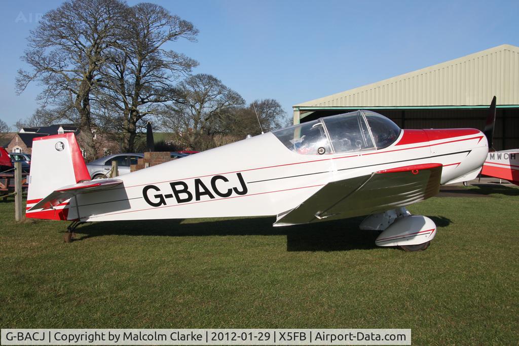 G-BACJ, 1966 Jodel D-120 Paris-Nice C/N 315, Jodel D-120 on a visit to Fishburn Airfield, UK, January 2012.