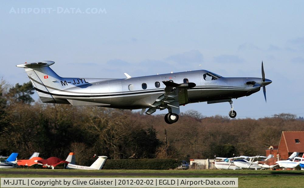 M-JJTL, 2009 Pilatus PC-12/47E C/N 1126, Departing Denham at 13:44 GMT