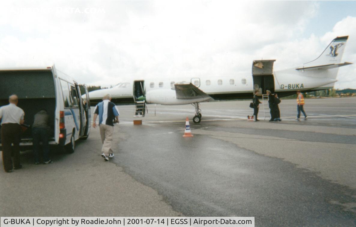 G-BUKA, 1988 Fairchild SA-227AC Metro III C/N AC-706B, During the Melanie C World Tour 2001 this aircraft was chartered to take us, the Band & Crew, from Stansted, UK to Turku, Finland for the 