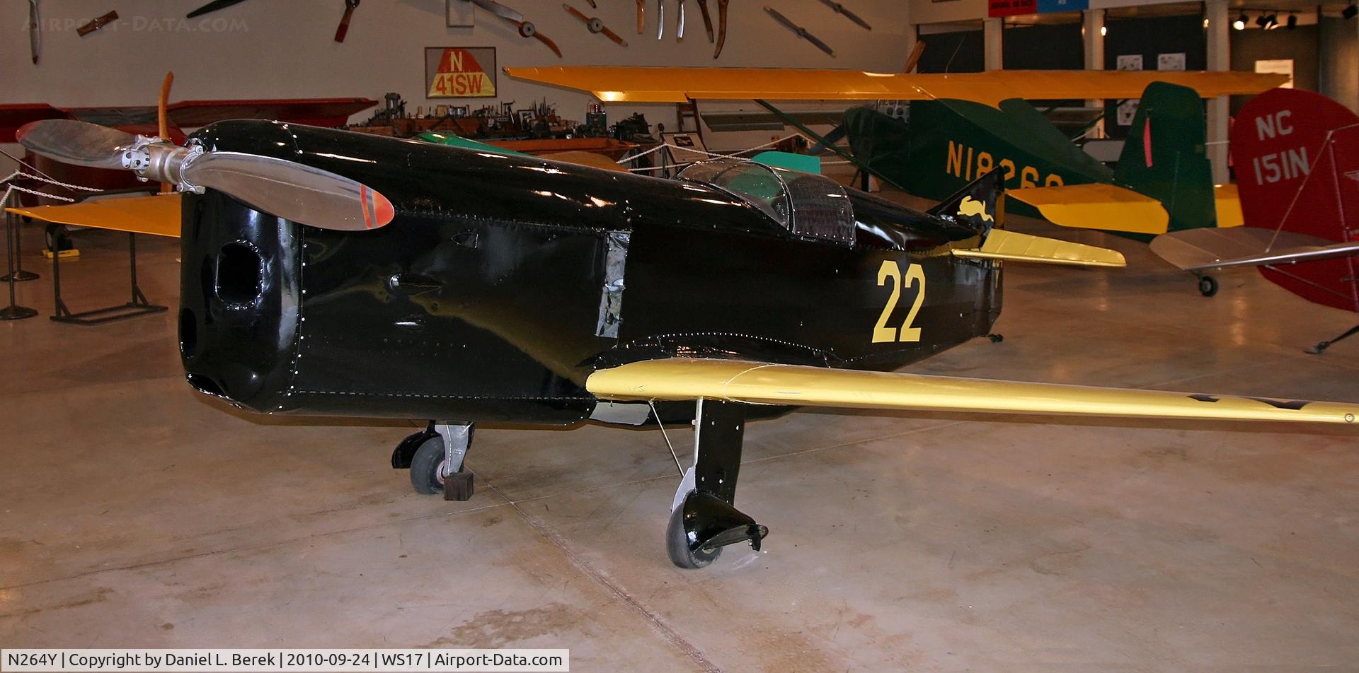 N264Y, 1936 Elmendorf A-1 C/N A-1, This aircraft was one of two of Keith Rider's designs for the 1936 races; it represented the state of the art of racing aircraft design.