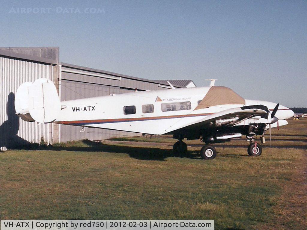 VH-ATX, 1964 Beech H18 C/N BA-704, Photograph by Edwin van Opstal with permission. Scanned from a color print.
