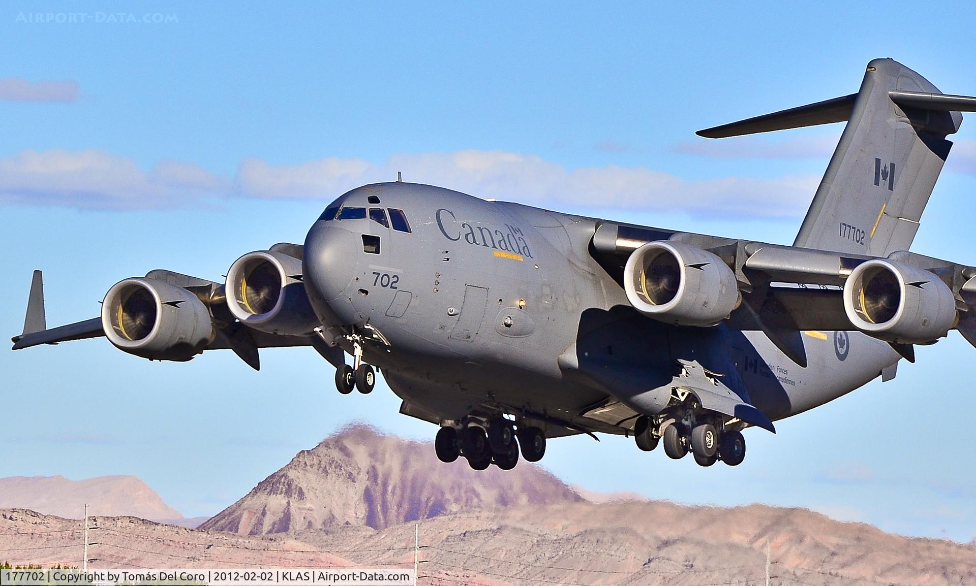 177702, 2007 Boeing CC-177 Globemaster III C/N F-180, Canadian Forces Boeing CC-177 Globemaster III 177702 - Las Vegas - McCarran International (LAS / KLAS) USA - Nevada, February 02, 2012 Photo: Tomás Del Coro