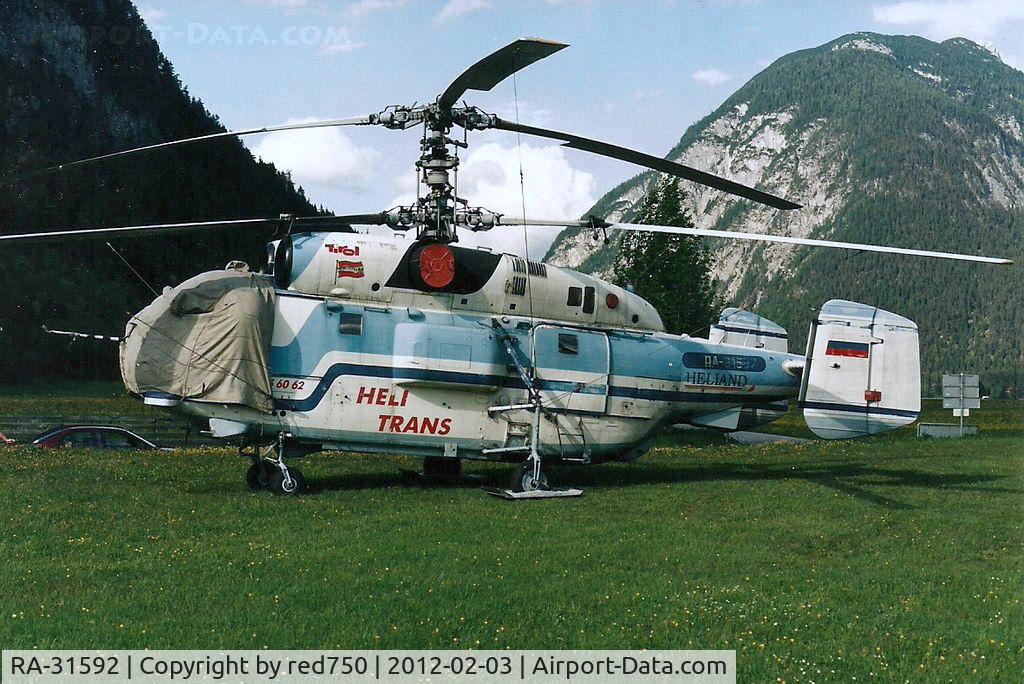 RA-31592, Kamov Ka-32T Helix C C/N 8717, Photograph by Edwin van Opstal with permission. Scanned from a color print.