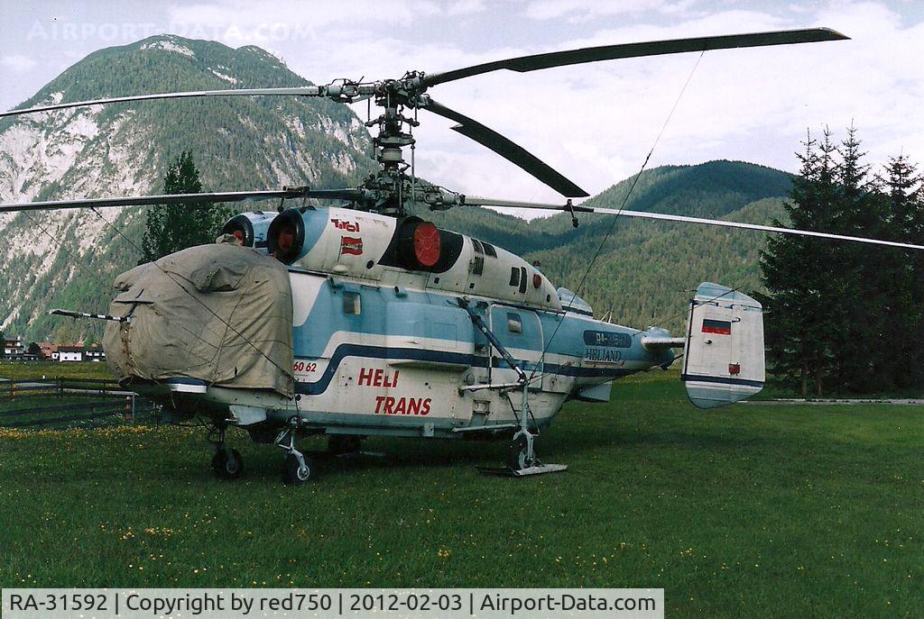 RA-31592, Kamov Ka-32T Helix C C/N 8717, Photograph by Edwin van Opstal with permission. Scanned from a color print.