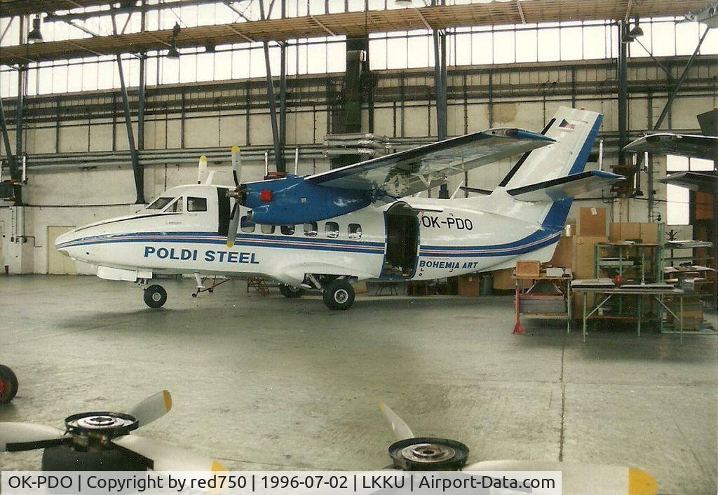 OK-PDO, 1985 Let L-410UVP C/N 851411, Photograph by Edwin van Opstal with permission. Scanned from a color print. This aircraft was parked in the open where it was destroyed in an unexplained fire, on Oct 31, 2010.