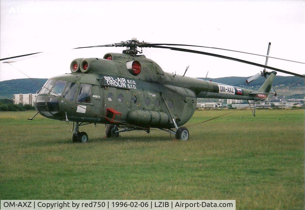 OM-AXZ, Mil Mi-8T C/N 2142, Photograph by Edwin van Opstal with permission. Scanned from a color print.