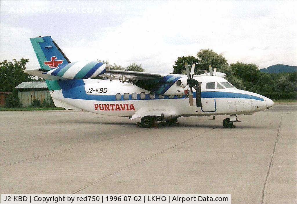 J2-KBD, 1984 Let L-410UVP C/N 841324, Photograph by Edwin van Opstal with permission. Scanned from a color print.