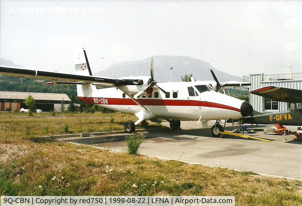 9Q-CBN, 1977 De Havilland Canada DHC-6-300 Twin Otter C/N 513, Photograph by Edwin van Opstal with permission. Scanned from a color print.
