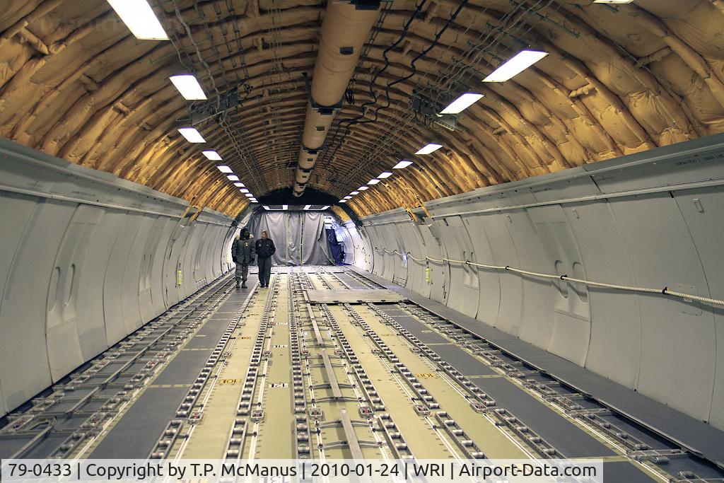 79-0433, 1981 McDonnell Douglas KC-10A Extender C/N 48200, Cargo section of 79-0433, 305 / 514 AMW, McGuire AFB, NJ.