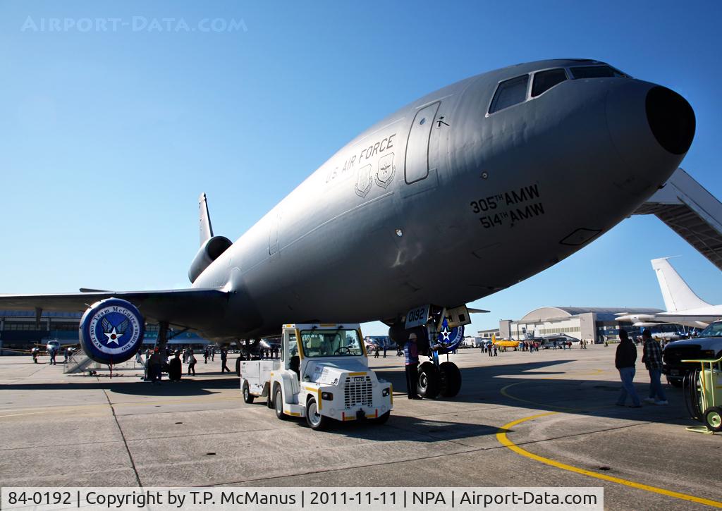 84-0192, 1984 McDonnell Douglas KC-10A Extender C/N 48231, 84-0192 assigned to 305 514 AMW, McGuire AFB on display at Naval Air Station Pensacola, FL.