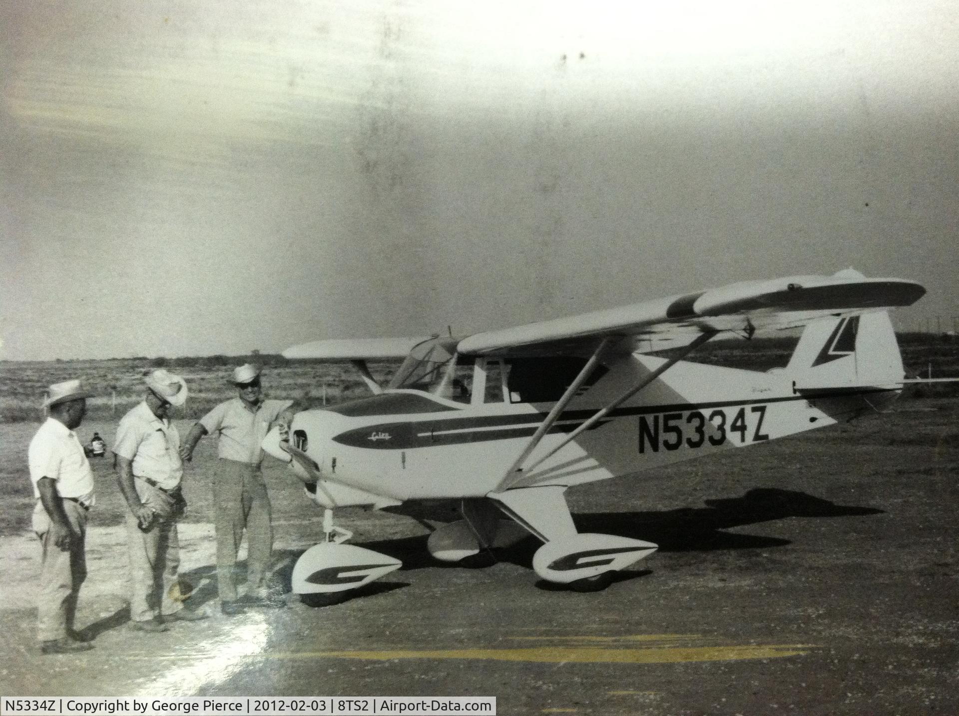 N5334Z, 1961 Piper PA-22-108 Colt C/N 22-9044, Taken on September 12, 1967 on Myers Field, Henrietta, Texas.