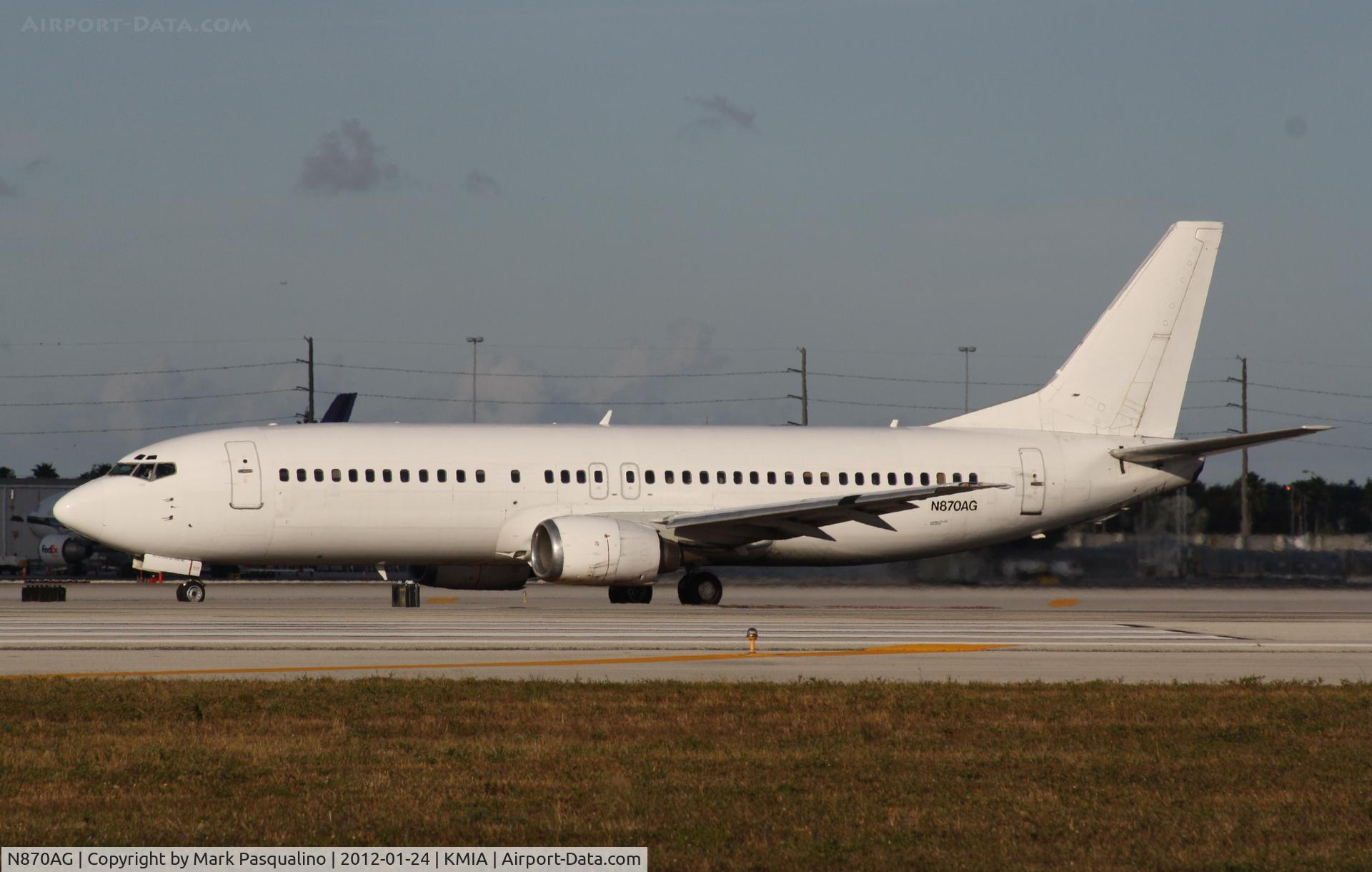 N870AG, 1988 Boeing 737-4Y0 C/N 23870, Boeing 737-400