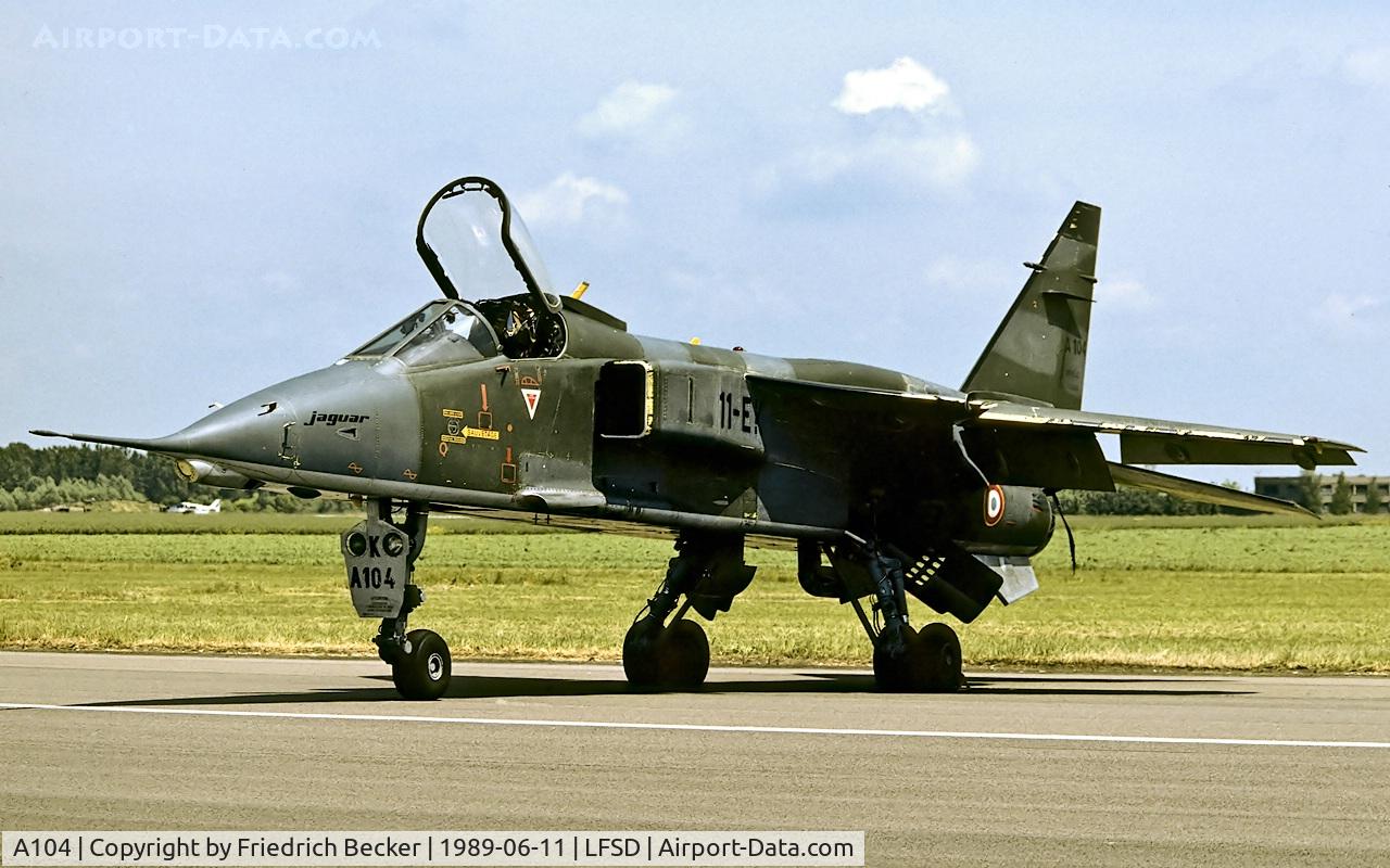 A104, 1978 Sepecat Jaguar A C/N A104, static display
