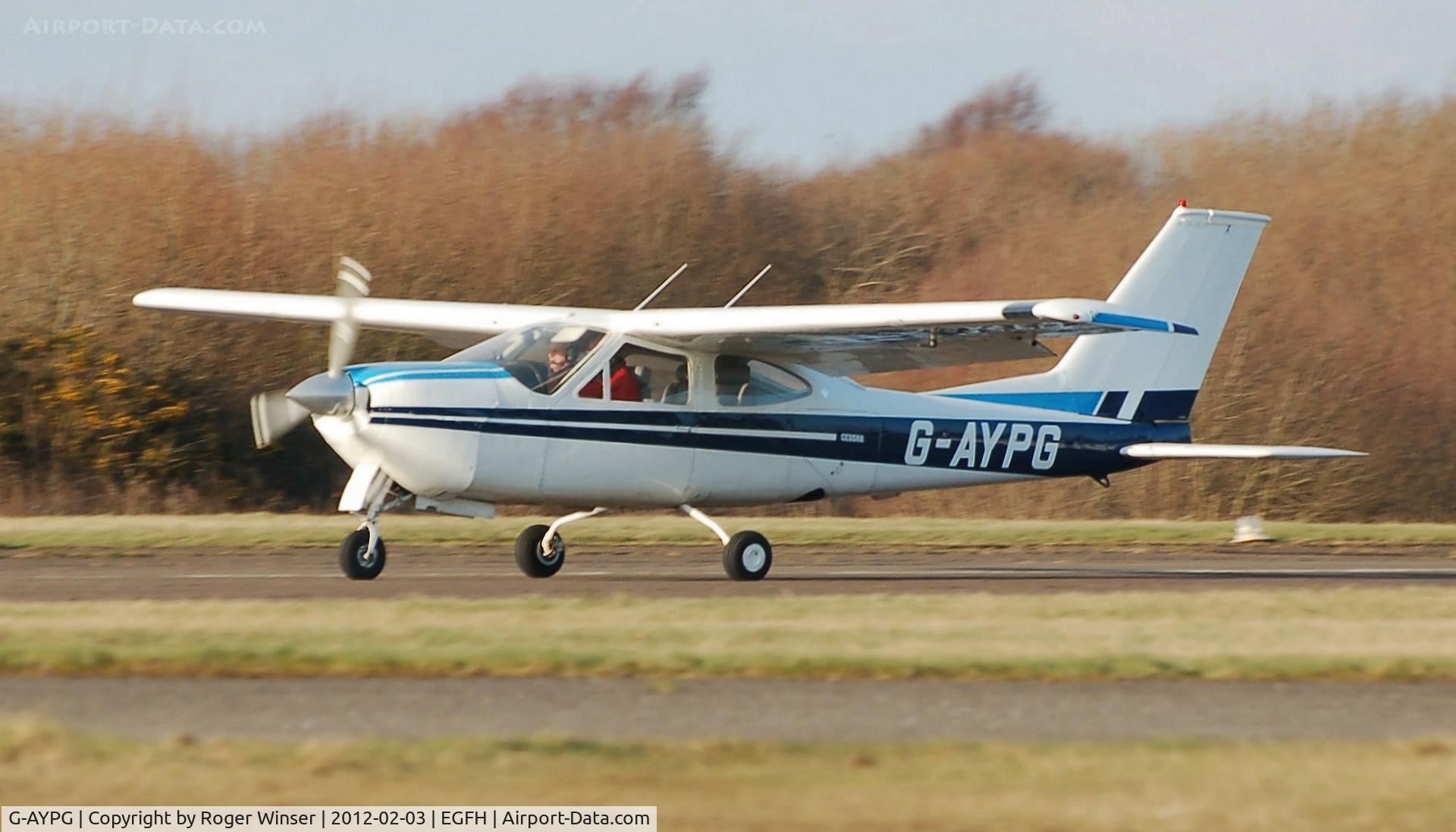 G-AYPG, 1971 Reims F177RG Cardinal RG C/N 0007, Visiting Reims/Cessna Cardinal RG arriving Runway 22.