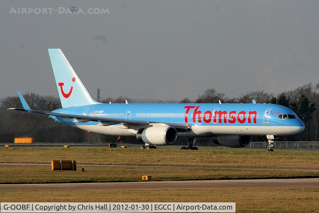 G-OOBF, 2004 Boeing 757-28A C/N 33101, Operated by Thomson for TCS & Starquest Expedition, this VIP-configured B757 seats 78 passengers in plush VIP-style leather seating