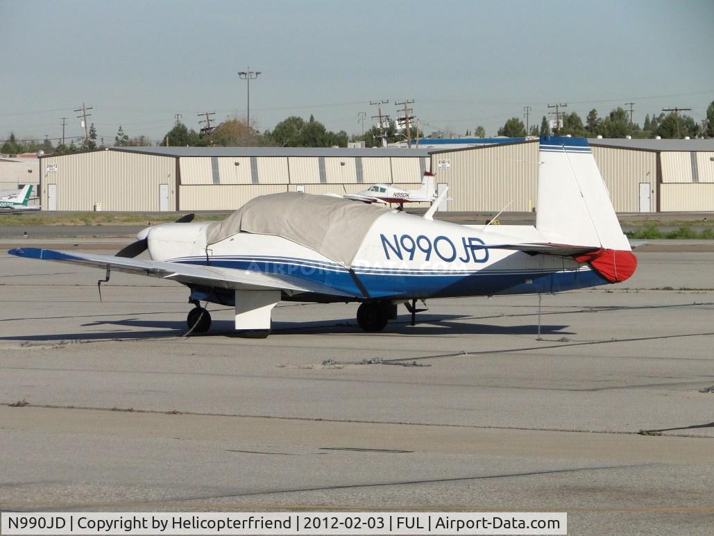 N990JD, 1965 Mooney M20E C/N 655, Tied down, parked, and covered