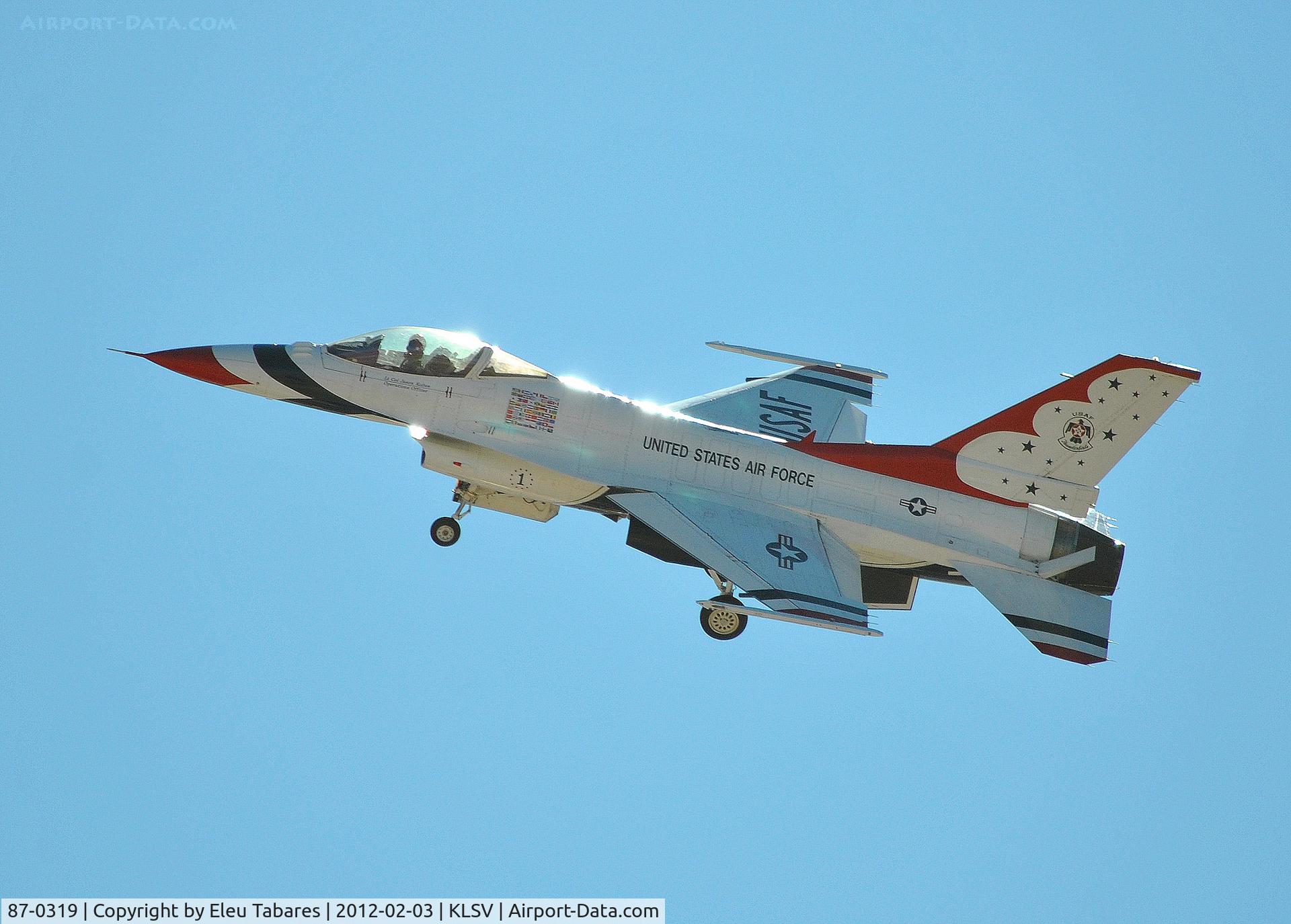 87-0319, 1987 General Dynamics F-16C Fighting Falcon C/N 5C-580, Taken at Nellis Air Force Base, Nevada.
