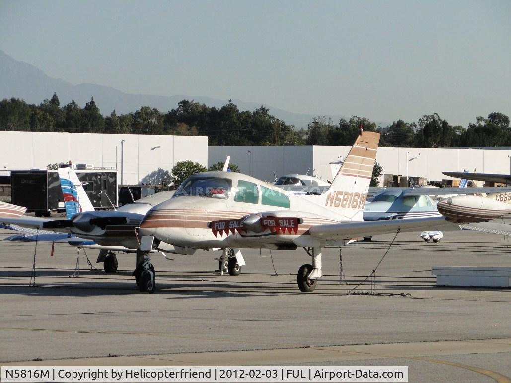N5816M, 1969 Cessna 310P C/N 310P0116, Parked, tied down and for sale