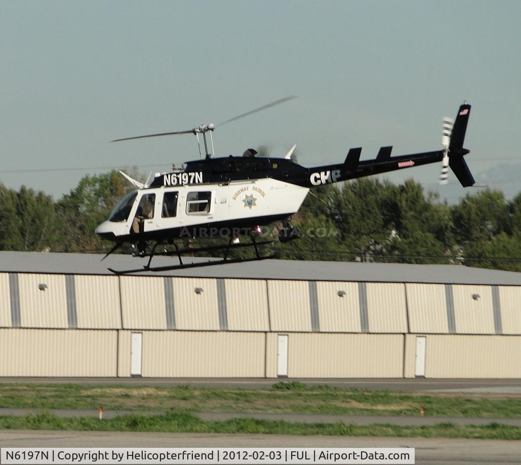 N6197N, 1993 Bell 206L-4 LongRanger IV LongRanger C/N 52014, Westbound for patrol from runway 24