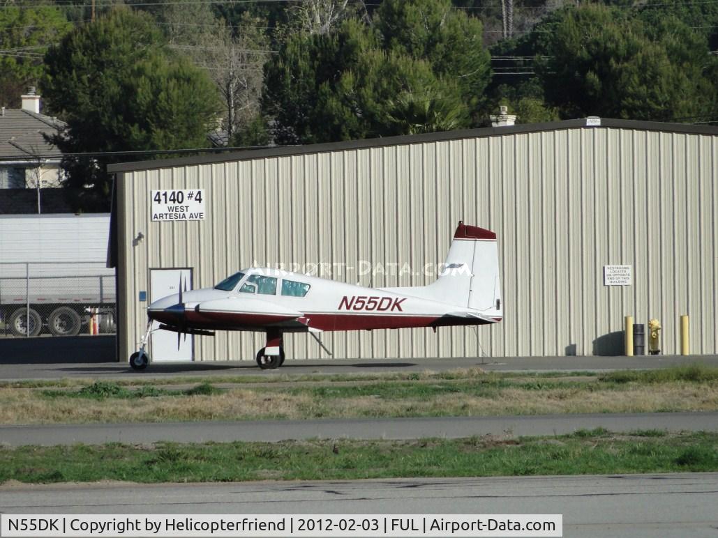 N55DK, 1959 Cessna 310C C/N 35878, Parked on the northside