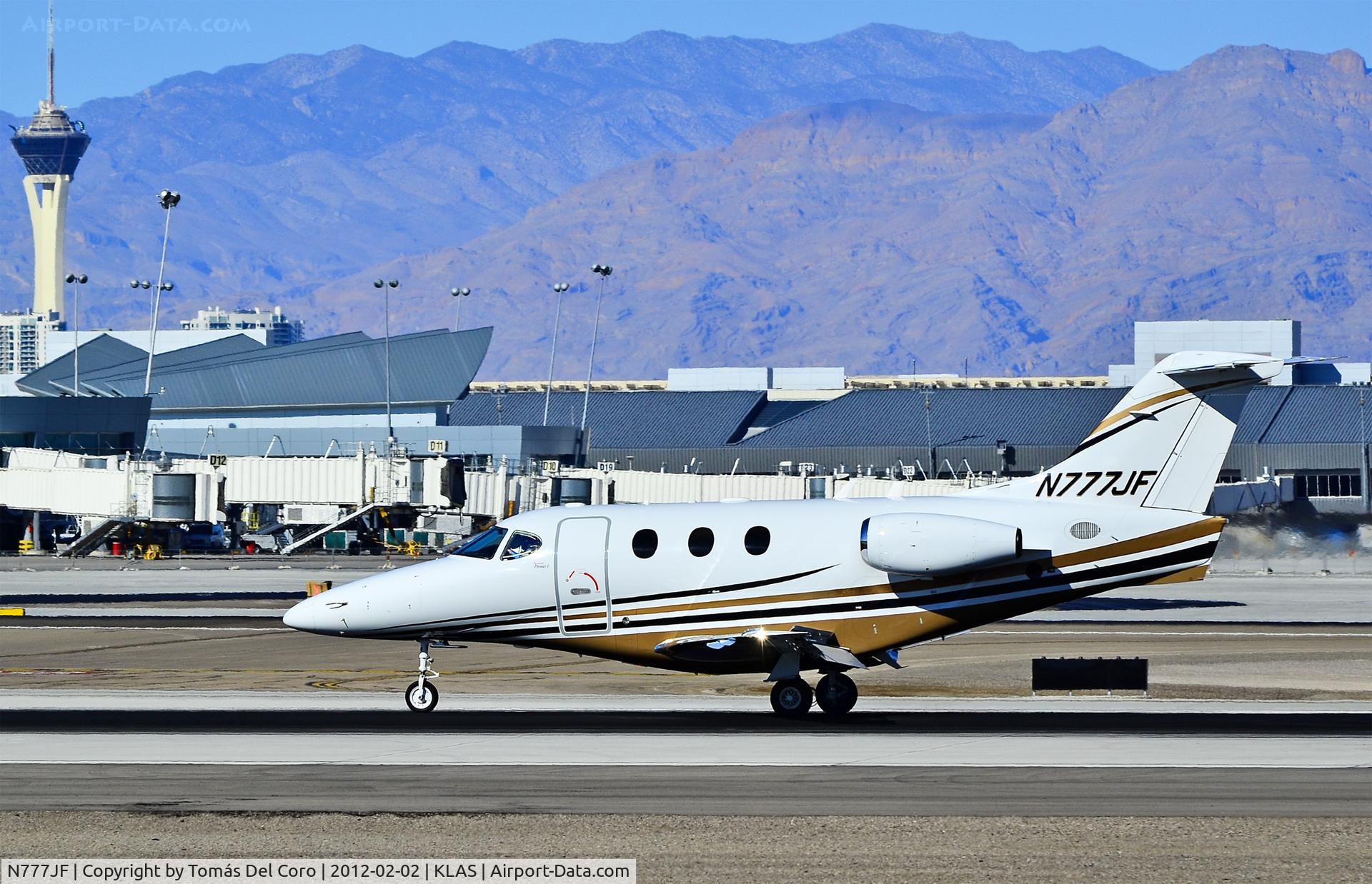 N777JF, Raytheon Aircraft Company 390 C/N RB-105, N777JF Raytheon 390 Premier I C/N RB105

- Las Vegas - McCarran International (LAS / KLAS)
USA - Nevada, February 02, 2012
Photo: Tomás Del Coro