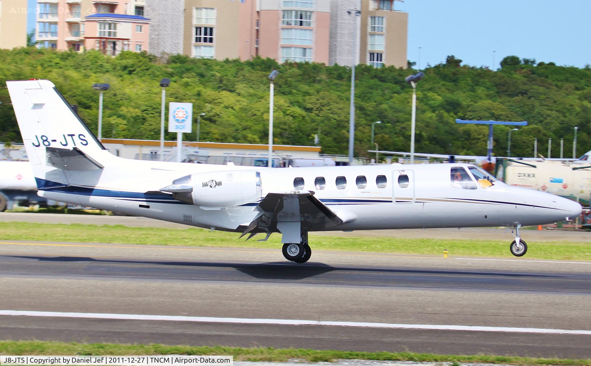 J8-JTS, Cessna 550 Citation Bravo C/N 550-0490, J8-JTS