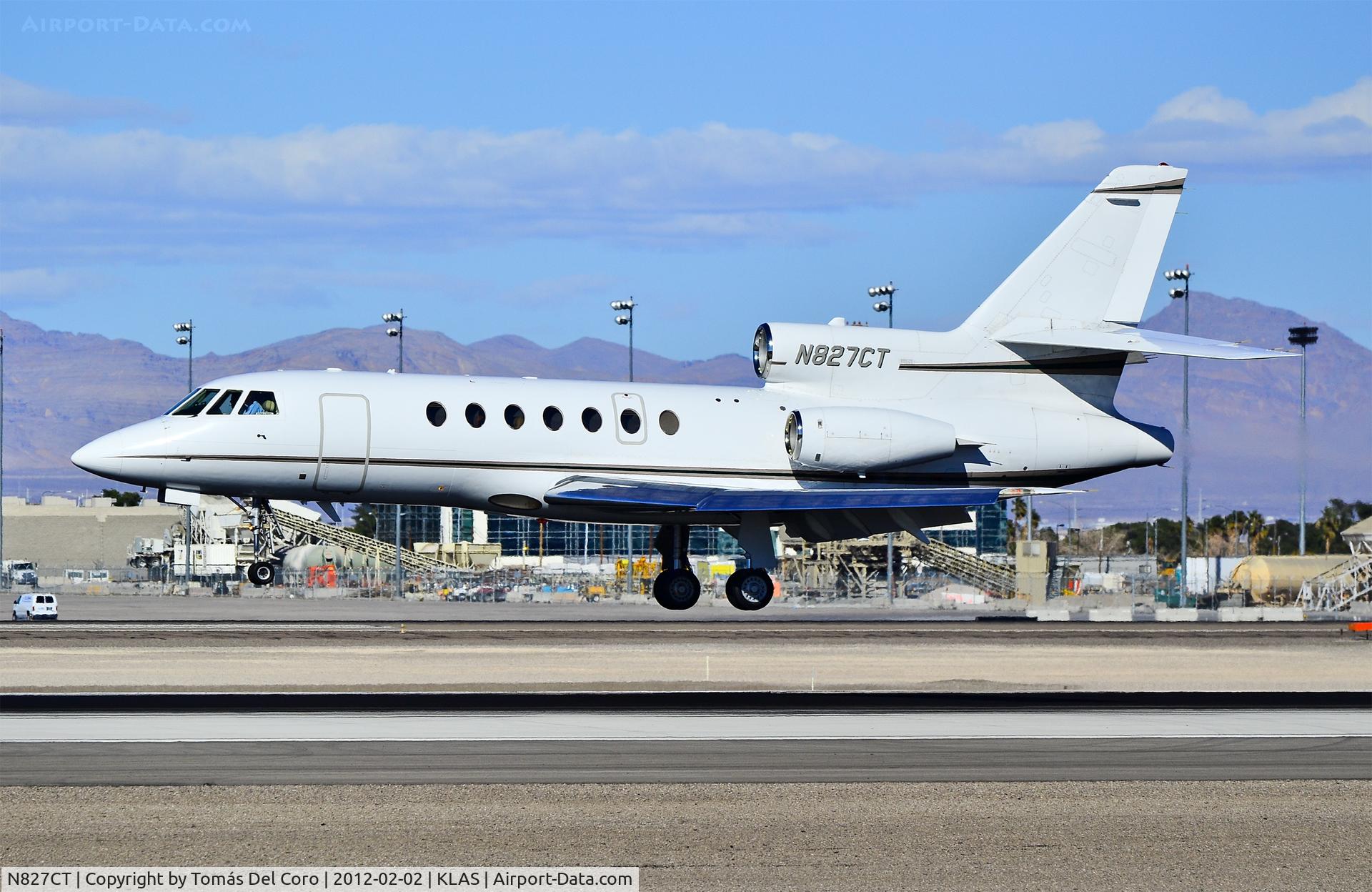 N827CT, 1994 Dassault Falcon 50 C/N 245, N827CT 1994 Dassault-Breguet FALCON 50 C/N 245

- Las Vegas - McCarran International (LAS / KLAS)
USA - Nevada, February 02, 2012
Photo: Tomás Del Coro