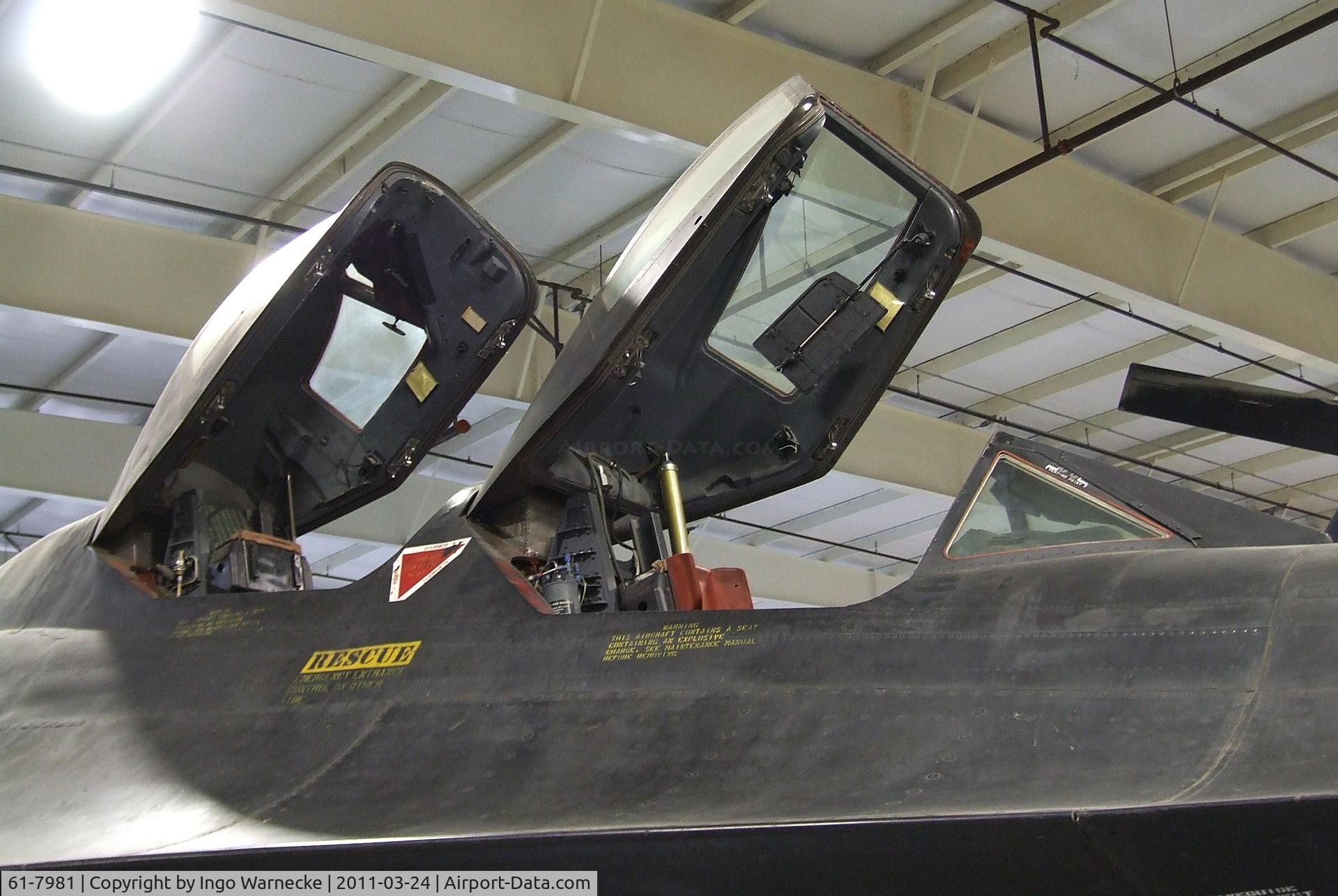 61-7981, Lockheed SR-71C Blackbird C/N 2000, Lockheed SR-71C Blackbird at the Hill Aerospace Museum, Roy UT